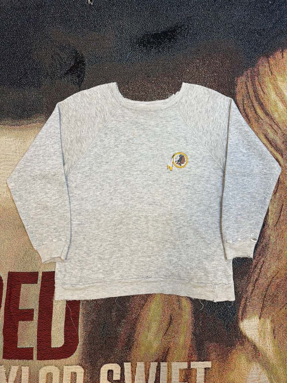 Vintage 80s Champion Washington Redskins NFL Raglan Sweatshirt